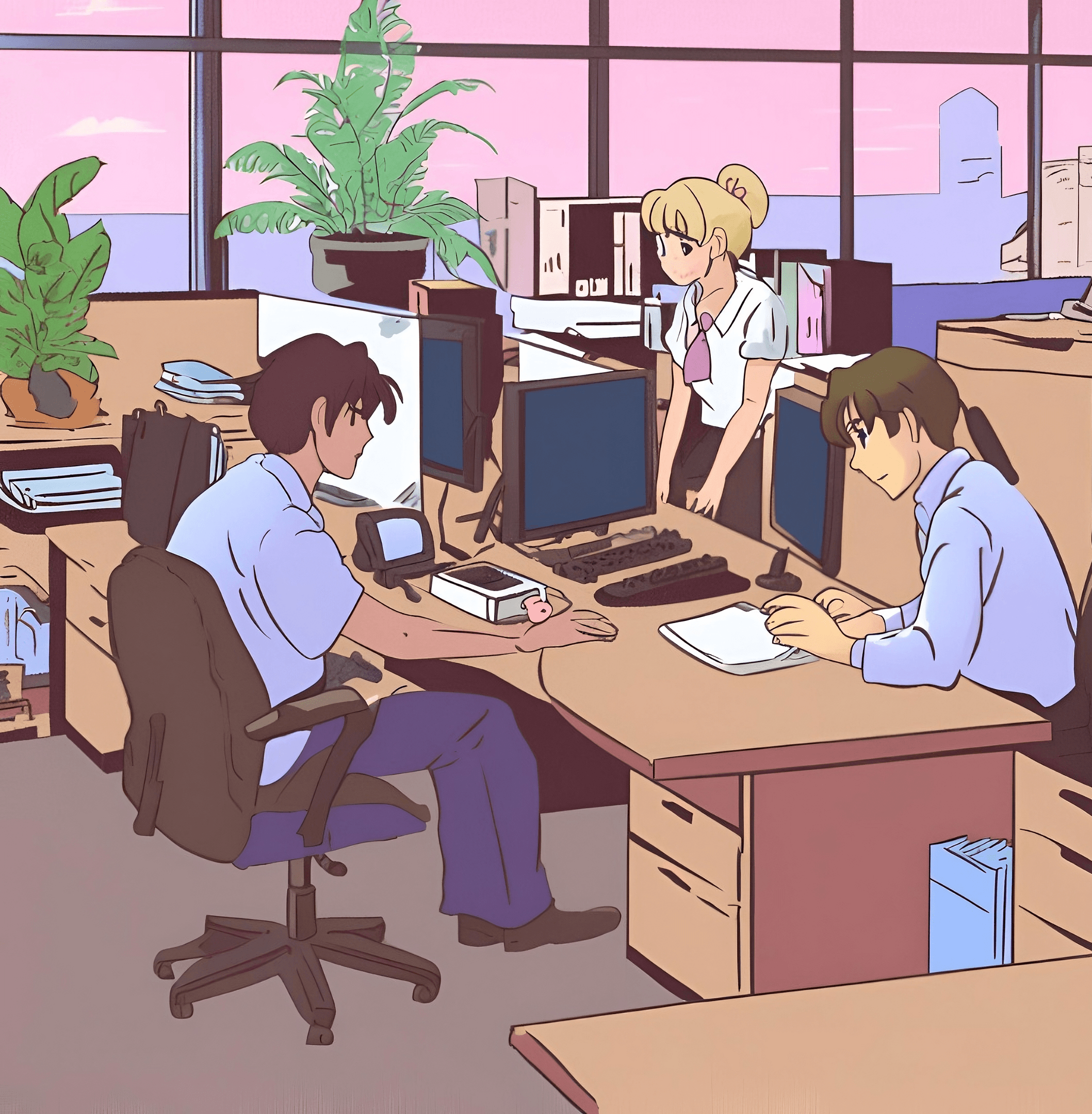 office workers